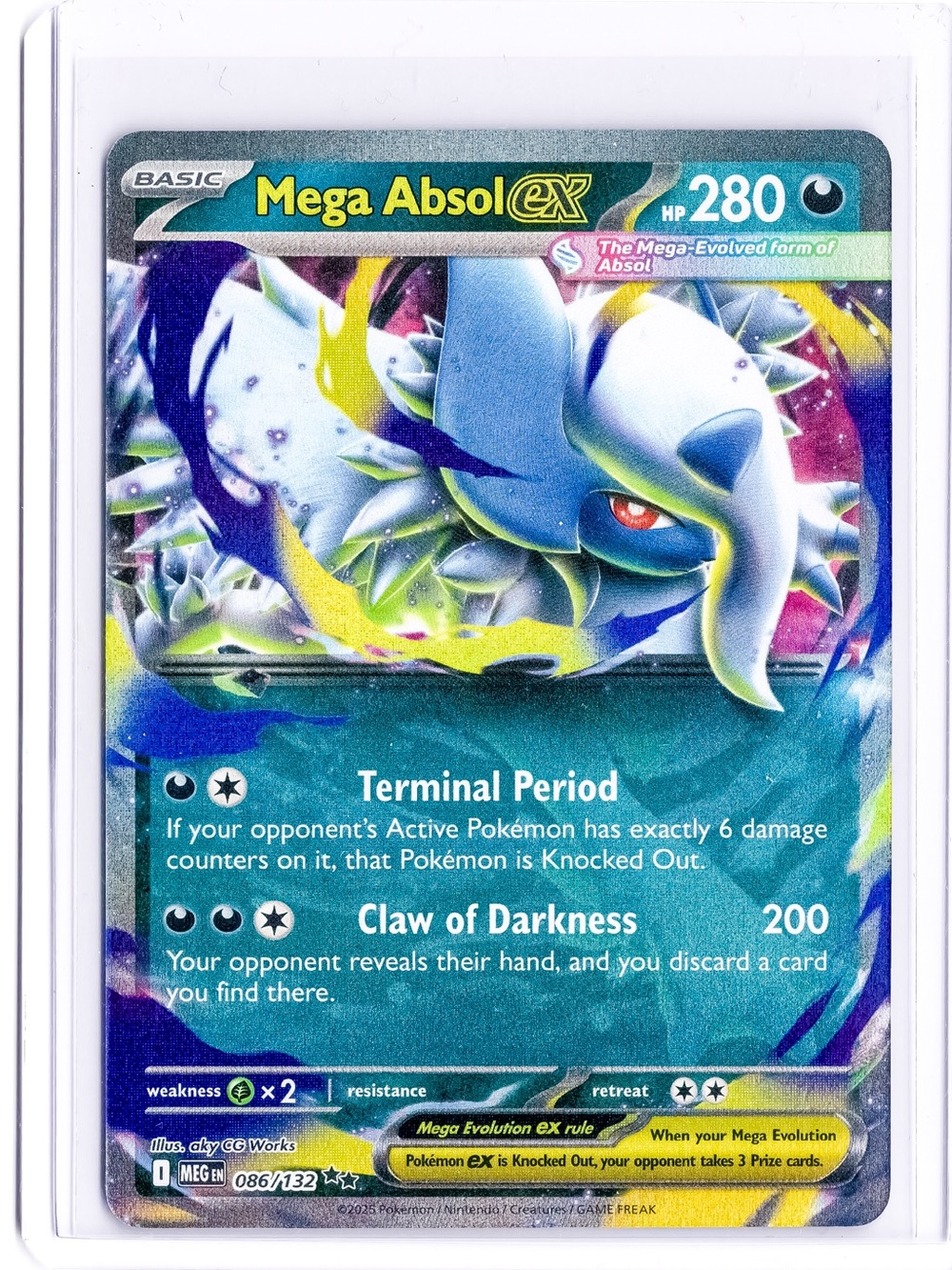 Mega Absol 086/132 EX Mega Evolution NM Pokemon Trading Card